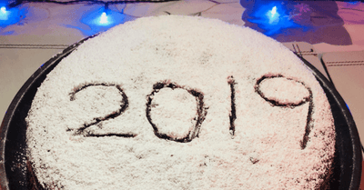 Vasilopita Cake with Lucky Coin Happy New Year 2019