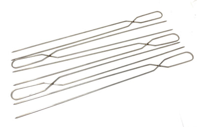 Skewer - Twin Fork Stainless Steel Skewers - 5 pack-Cyprus BBQ