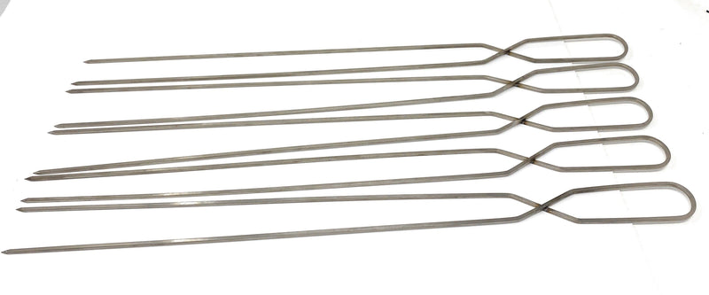 Skewer - Twin Fork Stainless Steel Skewers - 5 pack-Cyprus BBQ